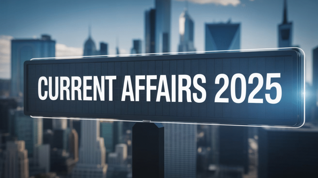 Current affairs 2025